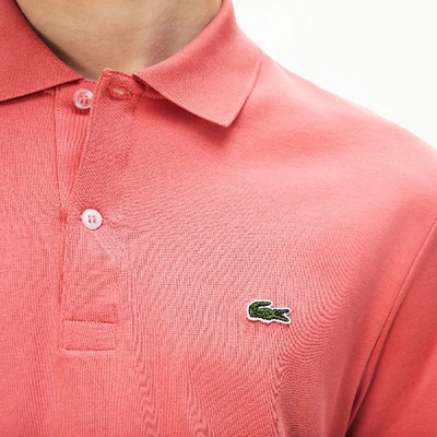 Shop Lacoste Men's Regular Fit Soft Cotton Polo In Pink