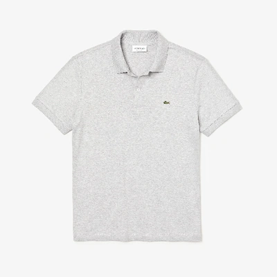 Shop Lacoste Men's Regular Fit Ultra Soft Cotton Jersey Polo - M - 4 In Grey