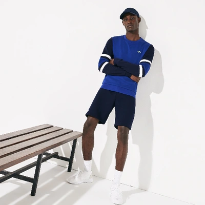 Shop Lacoste Men's Sport Tennis Fleece Shorts - 4xl - 9 In Blue