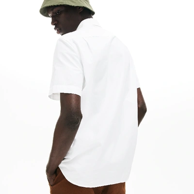 Shop Lacoste Men's Regular Fit Oxford Cotton Shirt - 15¾ - 40 In White