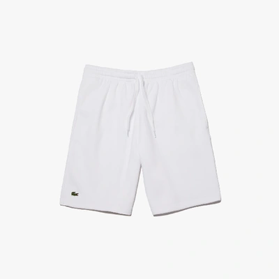 Shop Lacoste Men's Sport Tennis Fleece Shorts - L - 5 In White
