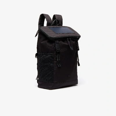Shop Lacoste Infini-t Solar Charger Backpack - One Size In Black