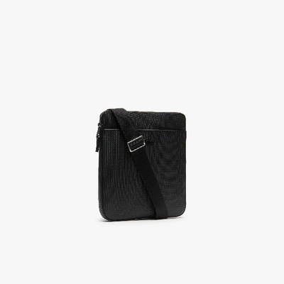Lacoste Men's Chantaco Leather Shoulder Bag - One Size In Black