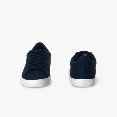 Shop Lacoste Men's Lerond Canvas Sneakers - 10 In Blue