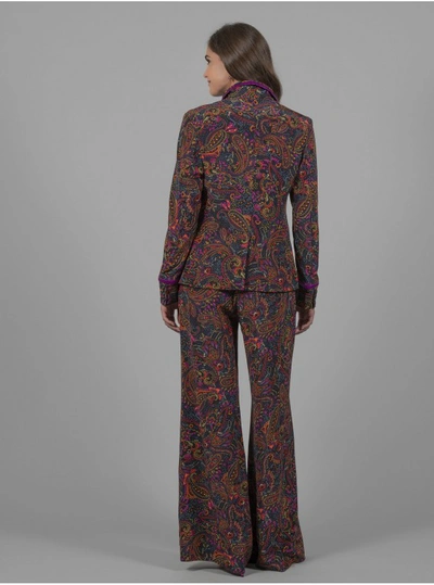 Shop Robert Graham Women's Penelope Paisley Printed Silk Jacket Size: 12 By  In Multicolor