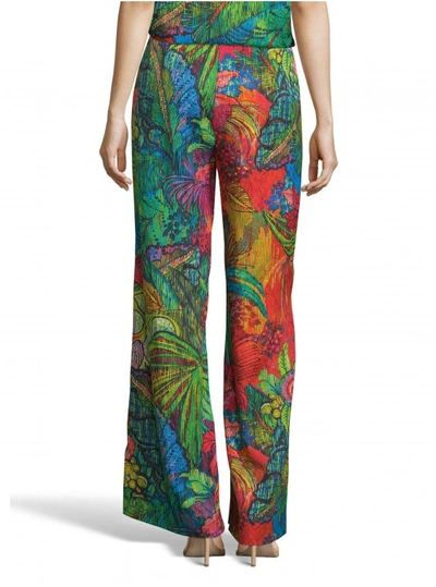 Shop Robert Graham Women's Cora Leaf Botanical Printed Pants Size: 12 By  In Multicolor