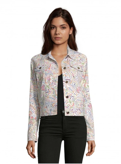 Shop Robert Graham Women's Evie Paisley Printed Suede Jacket Size: M By  In Multicolor