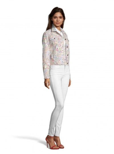 Shop Robert Graham Women's Evie Paisley Printed Suede Jacket Size: M By  In Multicolor