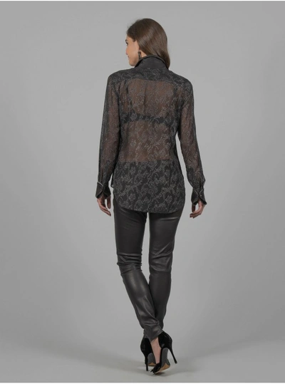 Shop Robert Graham Women's Gabriela Novelty Shirt In Black Size: Xl By