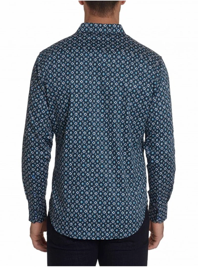 Shop Robert Graham Men's Nicholson Sport Shirt In Size: 4xl By  In Blue