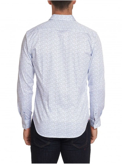 Shop Robert Graham Men's Becan Sport Shirt In White Size: 4xl By