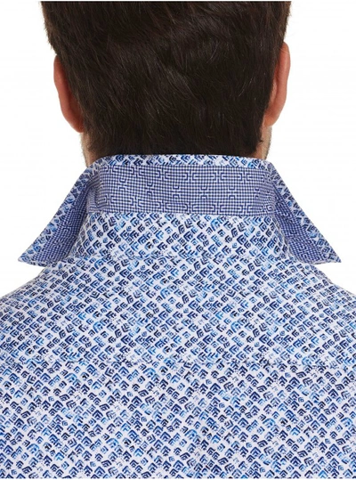 Shop Robert Graham Men's Celadon Sport Shirt In Size: 4xl By  In Blue