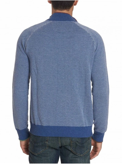 Shop Robert Graham Men's Rhett 1/4 Zip Sweater In Size: 4xl By  In Blue