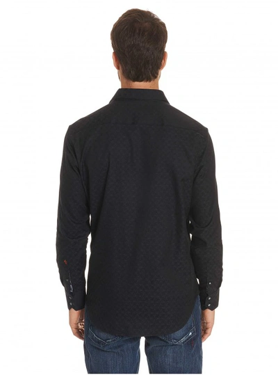 Shop Robert Graham Men's Diamante Sport Shirt In Black Size: 4xl Tall By