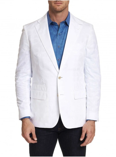 Shop Robert Graham Men's Moris Sport Coat In White Size: 52r By