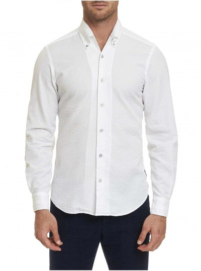 Shop Robert Graham Men's R Collection Vitale Sport Shirt In White Size: S By