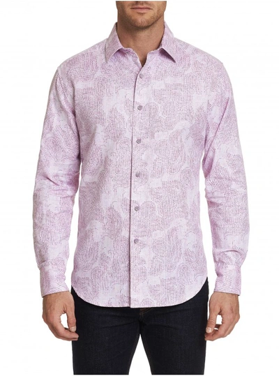 Shop Robert Graham Men's Mateo Sport Shirt In Pink Size: 4xl Tall By