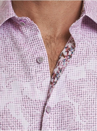 Shop Robert Graham Men's Mateo Sport Shirt In Pink Size: 4xl Tall By