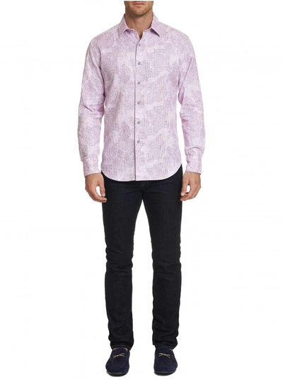 Shop Robert Graham Men's Mateo Sport Shirt In Pink Size: 4xl Tall By