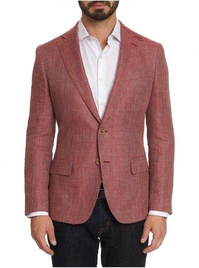 Shop Robert Graham Men's Leland Sport Coat In Red Size: 48r By