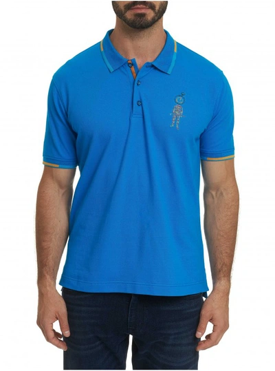 Shop Robert Graham Men's Watch Me Polo Shirt In Size: S By  In Blue