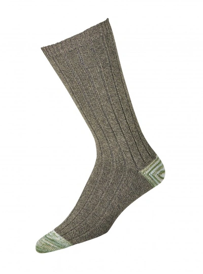 Shop Robert Graham Men's Wallingford Socks In Olive By