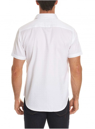 Shop Robert Graham Men's Diamante Short Sleeve Shirt In Orange Size: 4xl Tall By