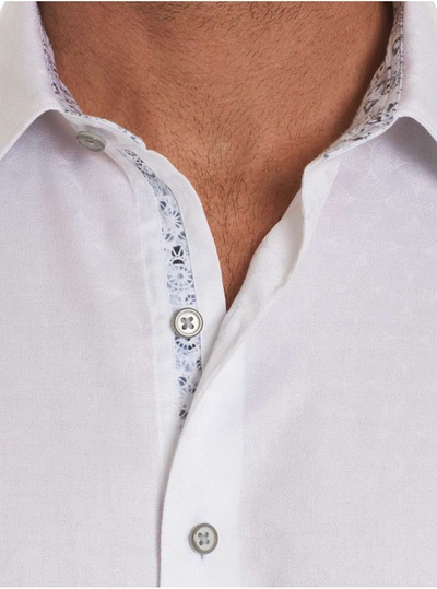 Shop Robert Graham Men's Diamante Short Sleeve Shirt In Orange Size: 4xl Tall By