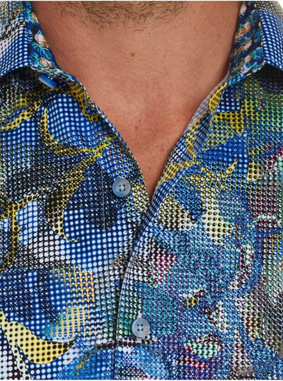 Shop Robert Graham Men's Oasis Embroidered Sport Shirt Size: Xs By  In Multicolor