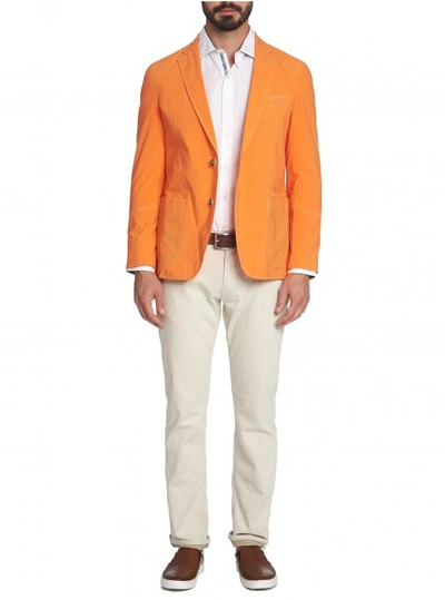 Shop Robert Graham Men's R Collection Maurizio Sport Coat In Orange Size: 48r By