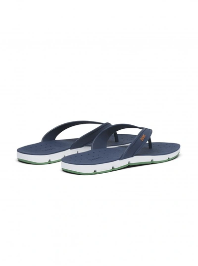 Shop Robert Graham Men's Breeze Thong Sandal In Seaport /alloy Size: 13 By  In Seaport Blue,alloy