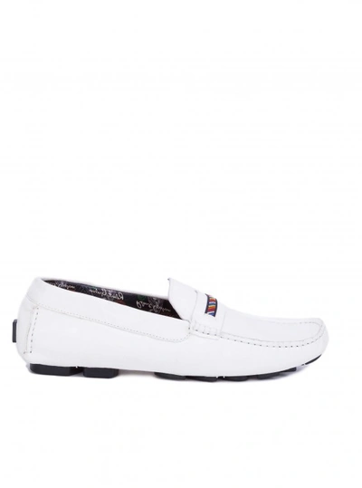 Shop Robert Graham Men's Hart Ii Loafer In White Size: 12 By