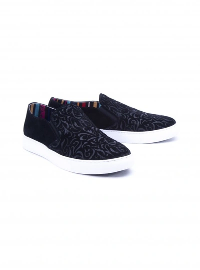 Shop Robert Graham Men's Cormac Slip On Sneaker In Black Size: 13 By