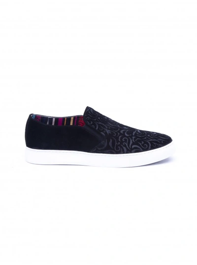 Shop Robert Graham Men's Cormac Slip On Sneaker In Black Size: 13 By