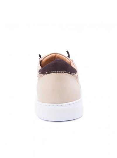 Shop Robert Graham Men's Lima Sneaker In Beige Size: 9 By