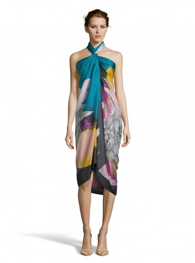 Shop Robert Graham Women's Cammelias Silk Scarf By  In Multicolor