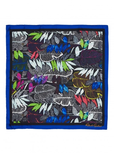 Shop Robert Graham Women's Pop Leaf Silk Scarf By  In Multicolor