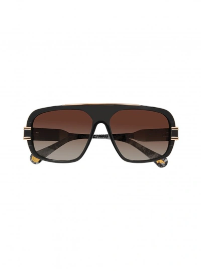 Shop Robert Graham Men's Newman Square Sunglasses In Black By