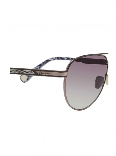 Shop Robert Graham Men's Milo Aviator Sunglasses In Gunmetal By