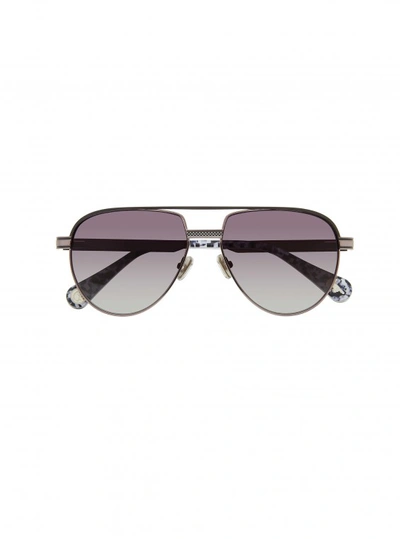 Shop Robert Graham Men's Milo Aviator Sunglasses In Gunmetal By