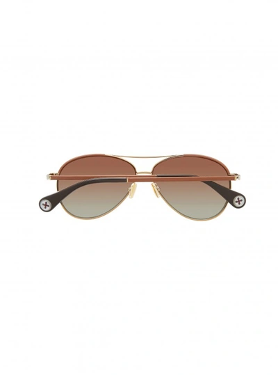 Shop Robert Graham Men's Asher Aviator Sunglasses In Brown By