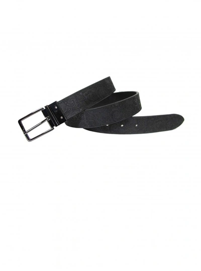 Shop Robert Graham Men's Harris Reversible Belt In Black Size: 42w By