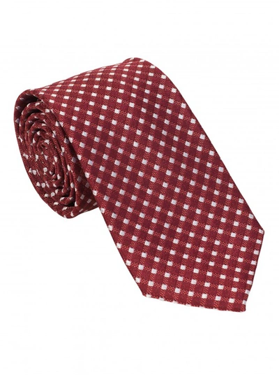 Shop Robert Graham Men's Henley Stripe Silk Tie In Burgundy By