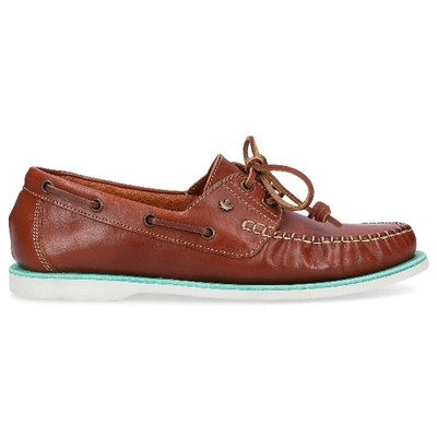 Shop Dsquared2 Boat Shoes Boat Calfskin In Brown