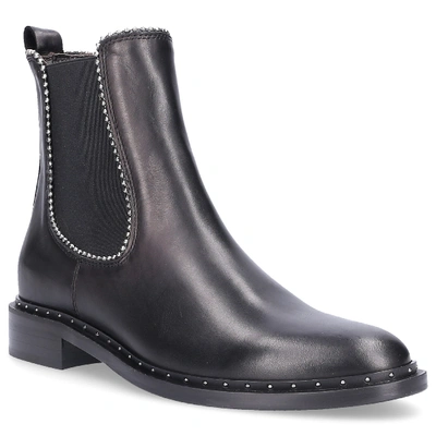 Shop Via Roma 15 Ankle Boots Black Saint Barth