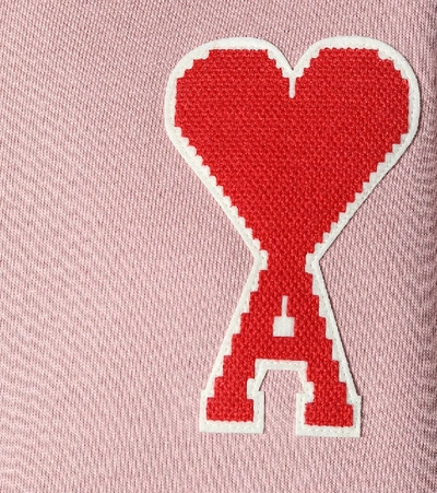 Shop Ami Alexandre Mattiussi Cotton-blend Sweater In Pink