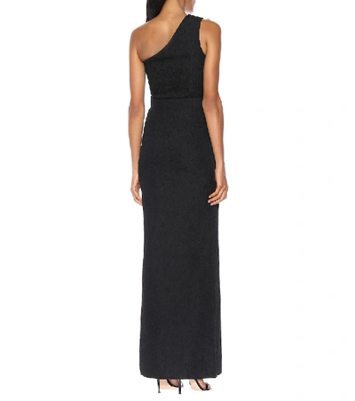 Shop Rebecca Vallance Greta Belted Gown In Black