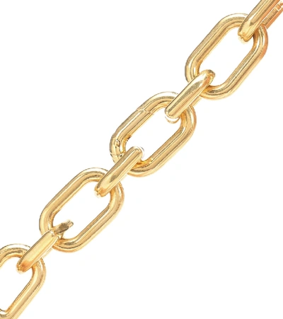 Shop Balenciaga B Chain Necklace In Gold