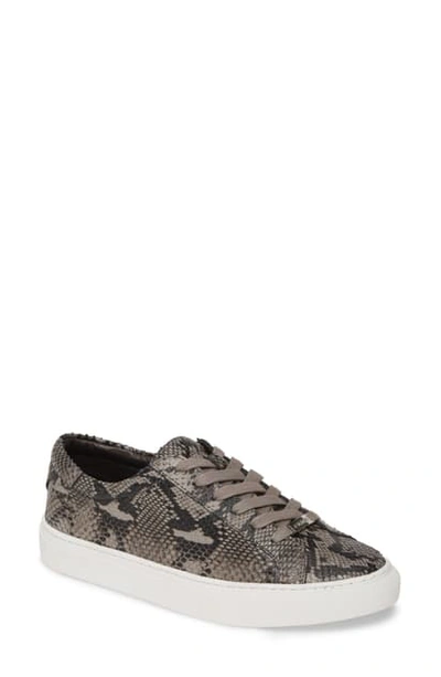 Shop Jslides Lacee Sneaker In Black/ Grey Leather