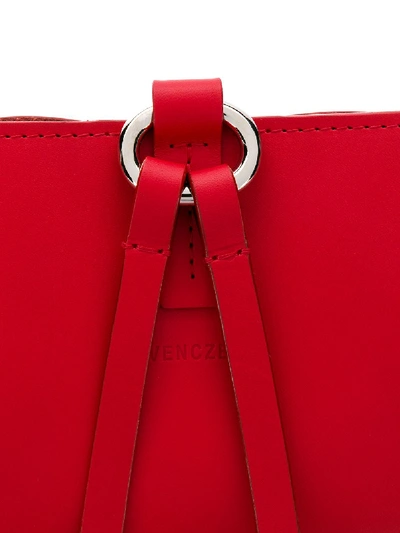 Shop Venczel Leather Pouch In Red